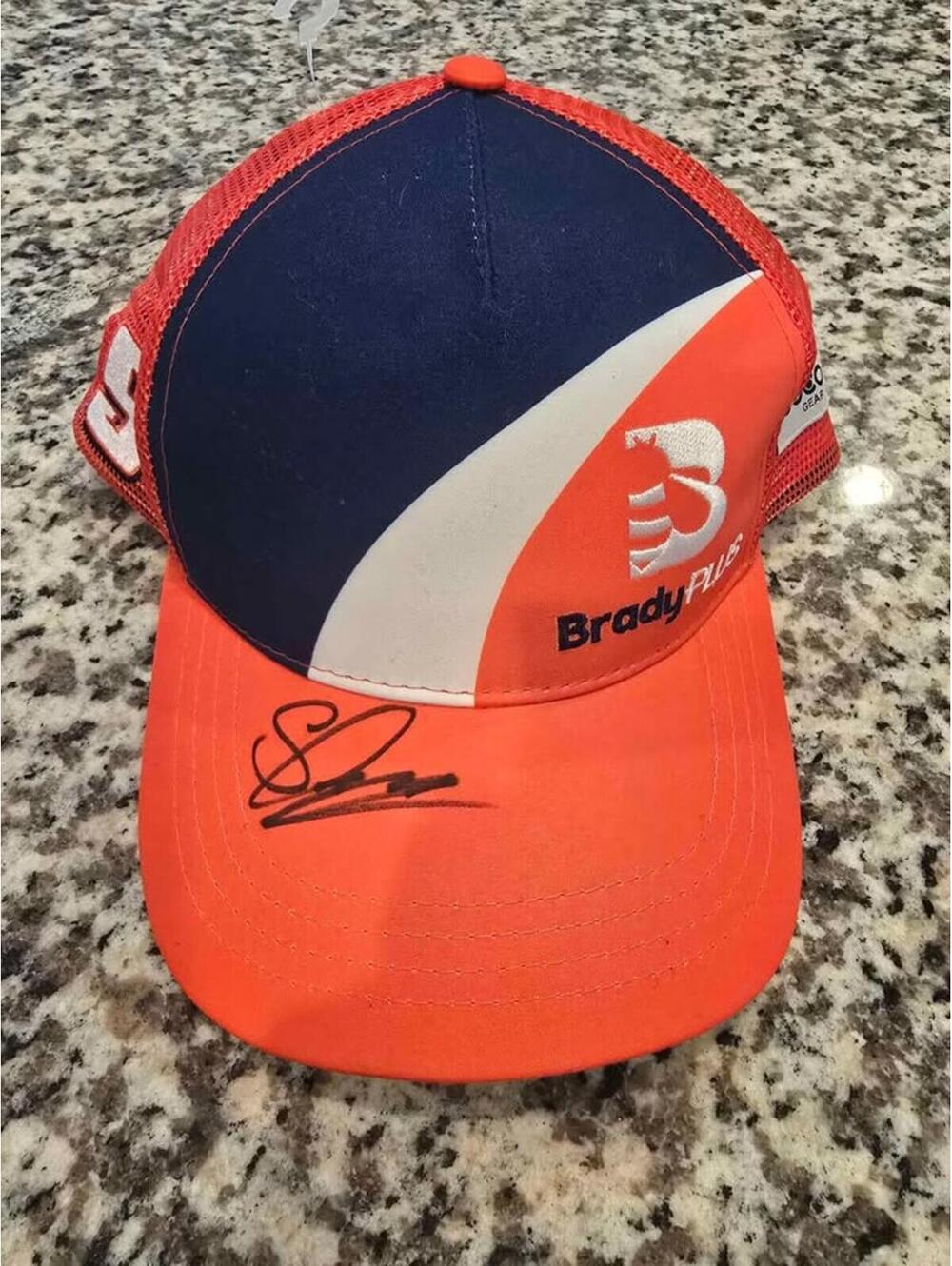 Brady Plus Sebastian Arias Autographed Hat Snapback